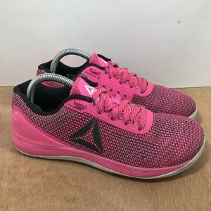 Reebok CrossFit Nano 8.0 Women Size 9.5 Shoes Pink Black. EUC (nearly brand new)